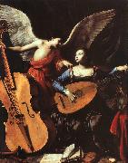 Carlo Saraceni St.Cecelia with an Angel Spain oil painting reproduction